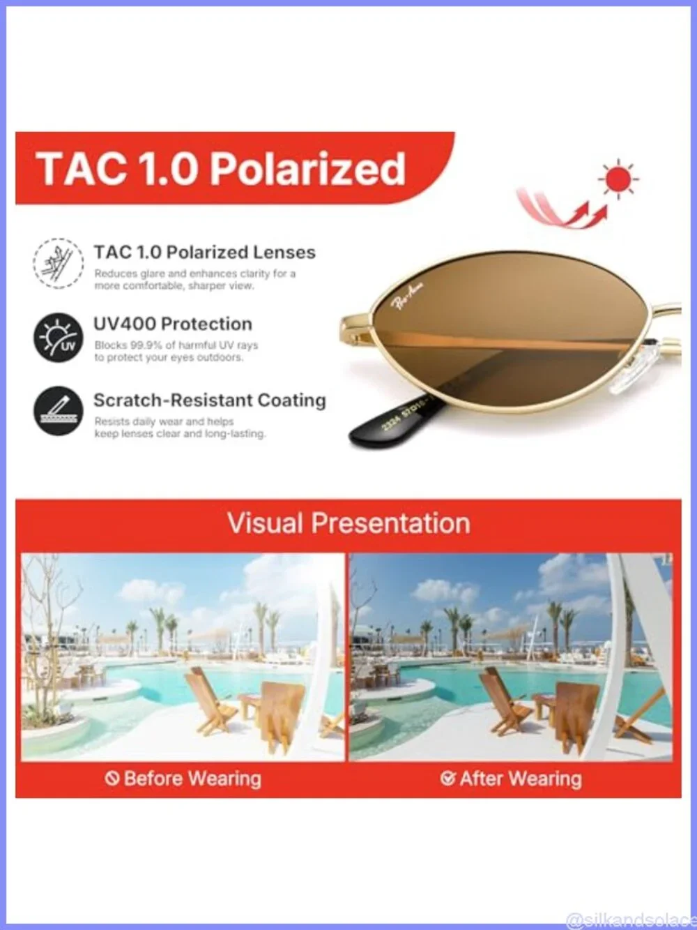 Retro Oval Small Cat Eye Polarized Sunglasses Slim Metal Full Frame